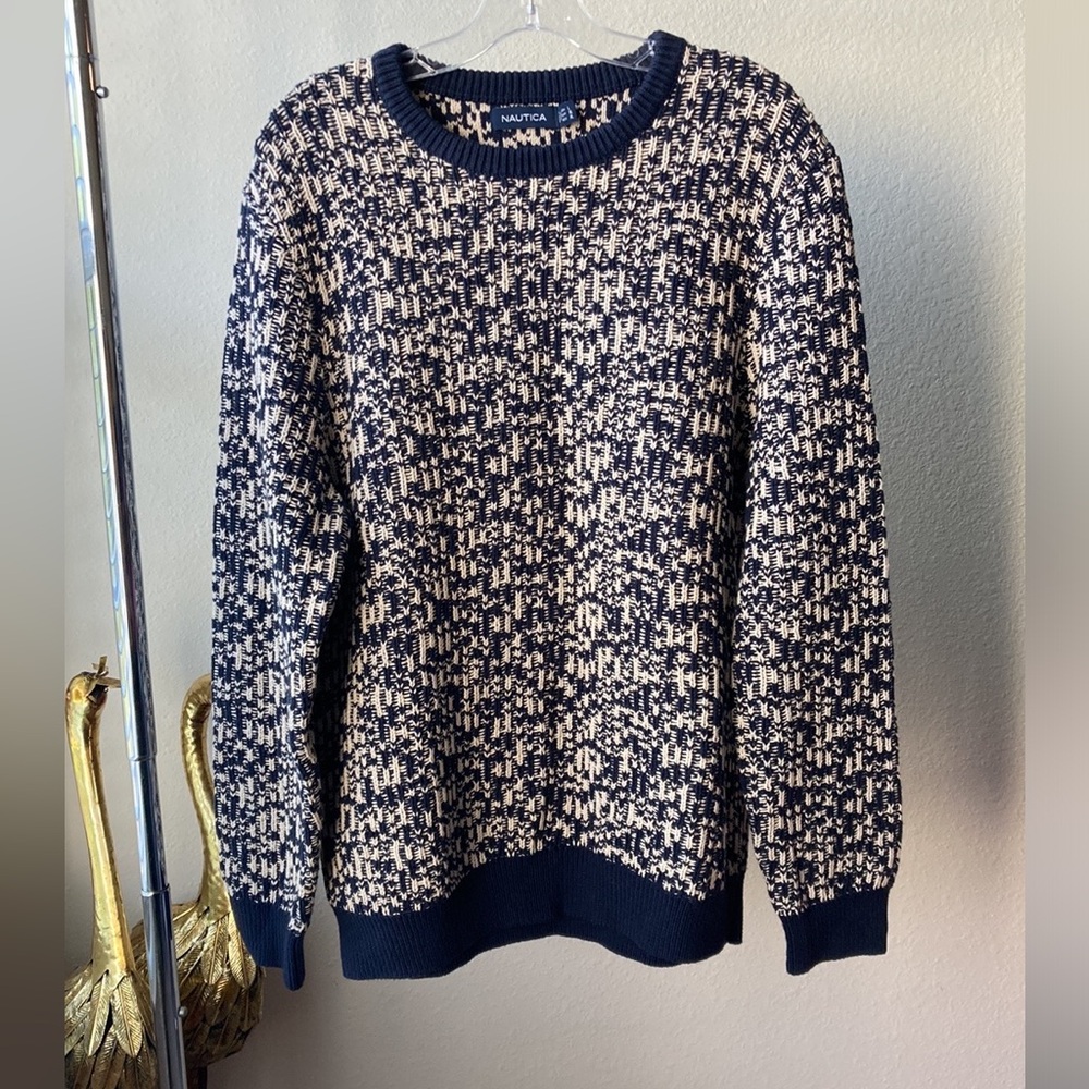 Men’s Marled Knit Crewneck Sweater